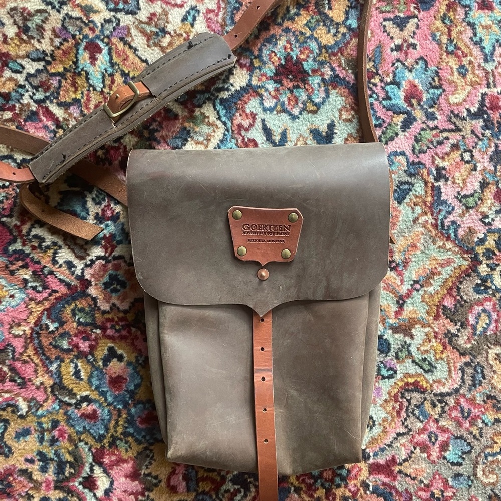 Brown Leather Backpack